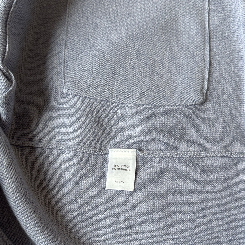 Pure Jill Soft Lavender Cotton Cashmere Relaxed Crewneck Kimono Sweater - Picture 8 of 8